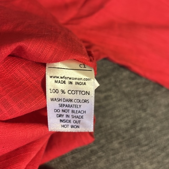 W FOR WOMEN PINK KURTA TUNIC PAKISTANI SIZE 6 CORAL - Picture 10 of 13